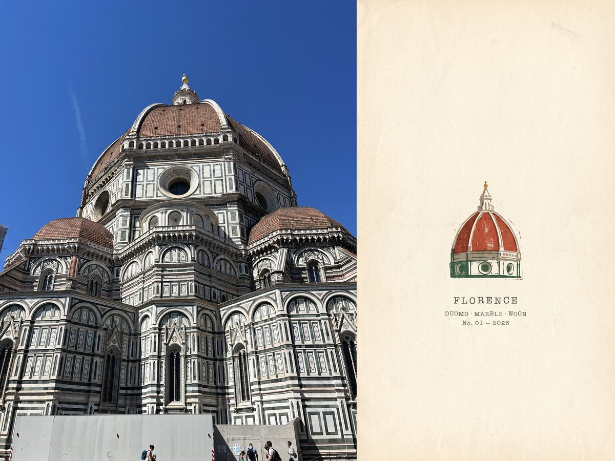 Poster No. 01 — DUOMO · MARBLE · NOON, FLORENCE
