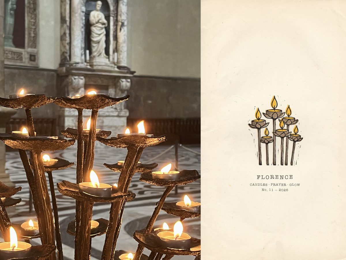 Poster No. 11 — CANDLES · PRAYER · GLOW, FLORENCE