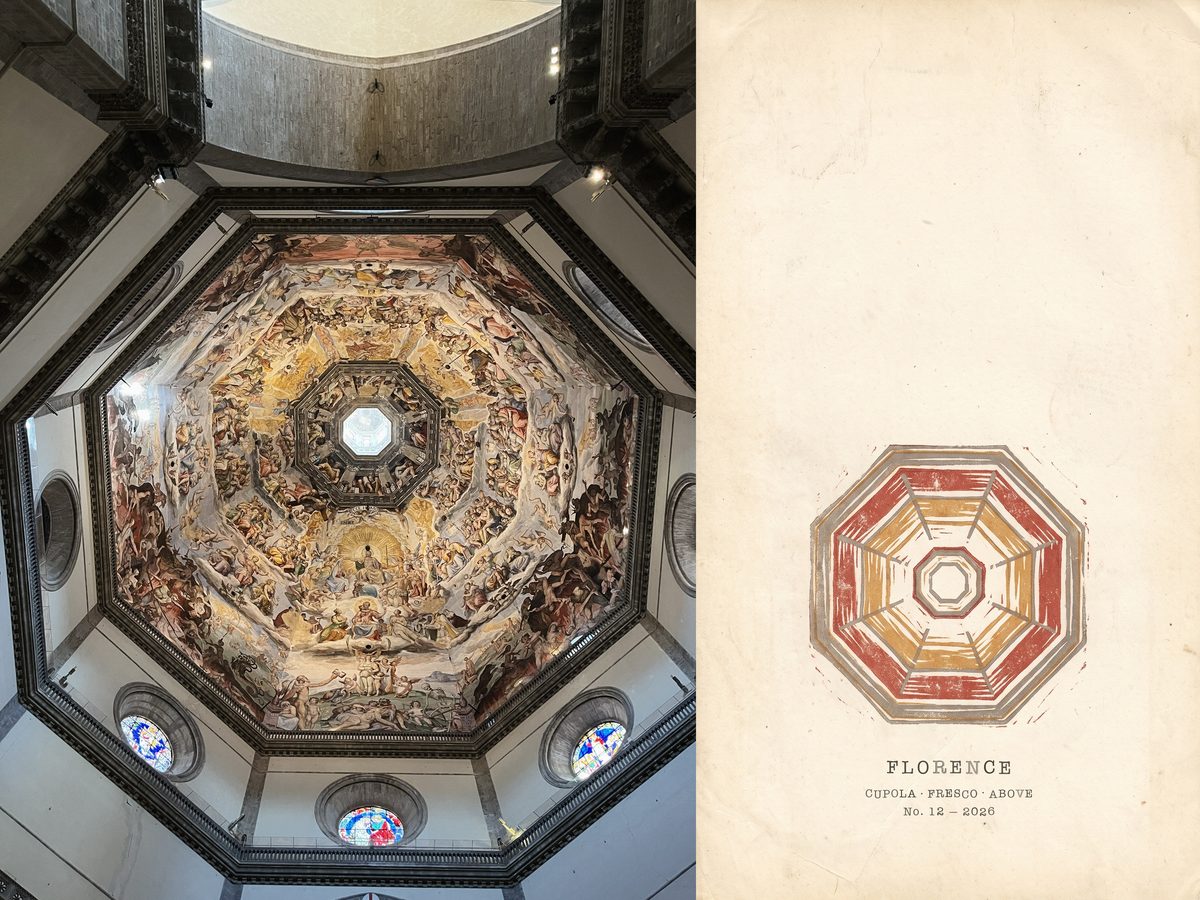 Poster No. 12 — CUPOLA · FRESCO · ABOVE, FLORENCE